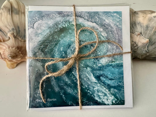 Gifts From the Sea 6 pack of Greeting Cards~ Flow
