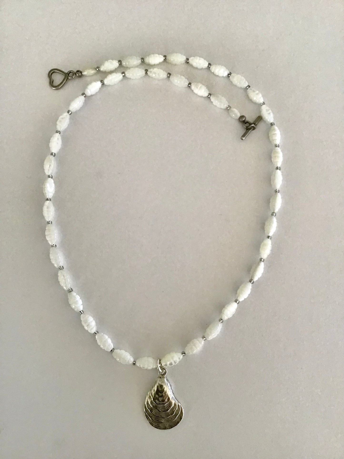 Mother of Pearl Oyster Necklace