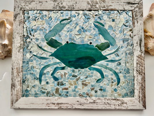 Stunning Stained Glass Blue Crab (Limited Edition)