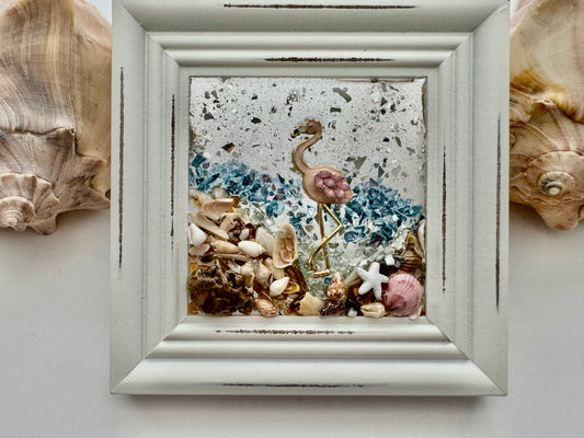 Small Flamingo Resin Art