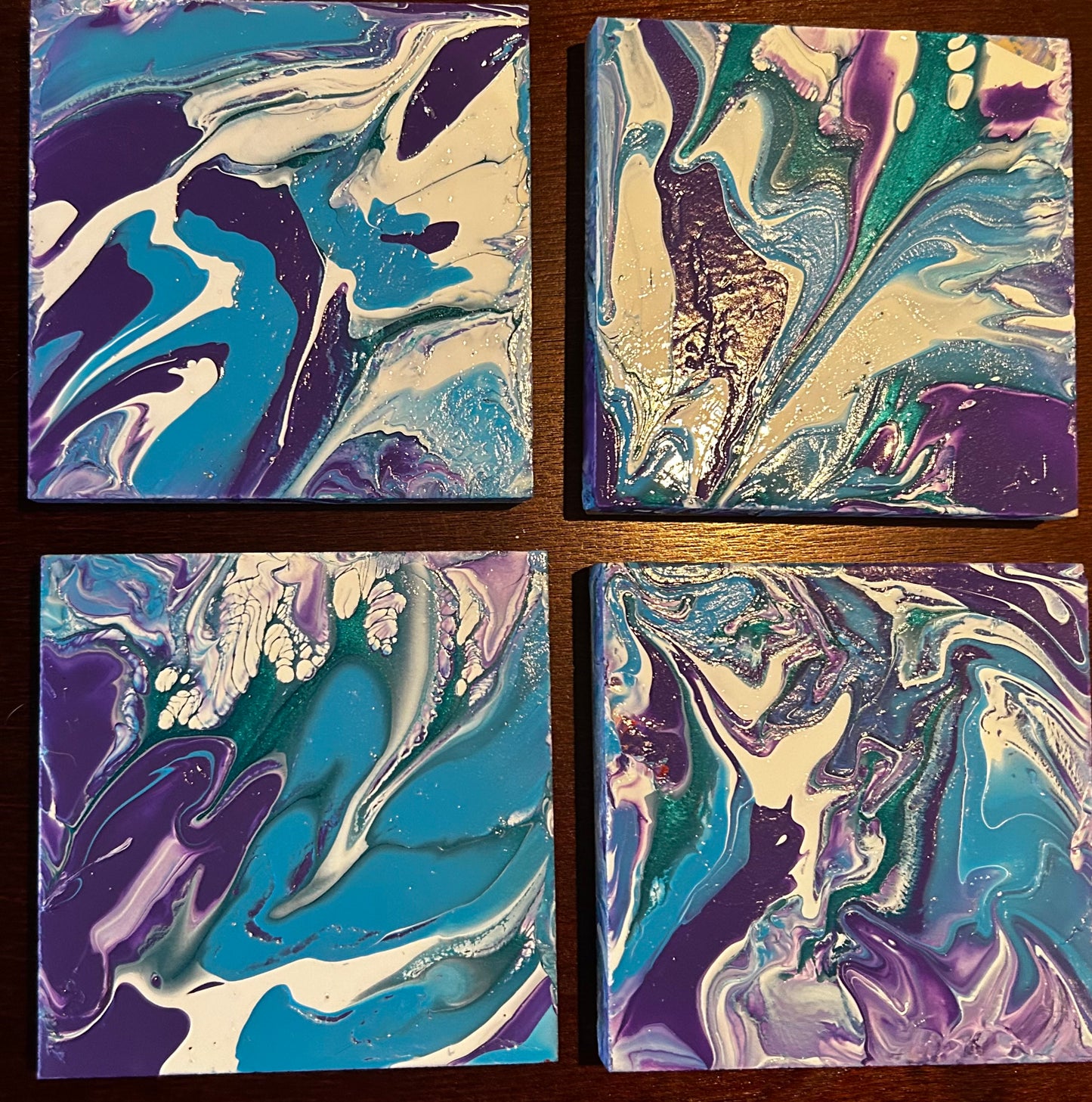 Hand Poured Acrylic Coasters