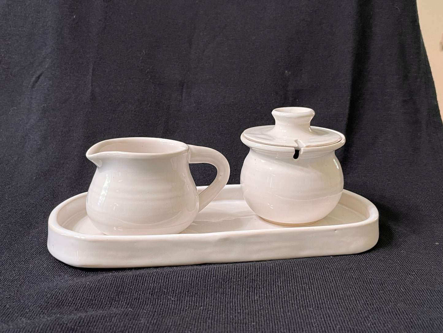 3 piece creamer and sugar set