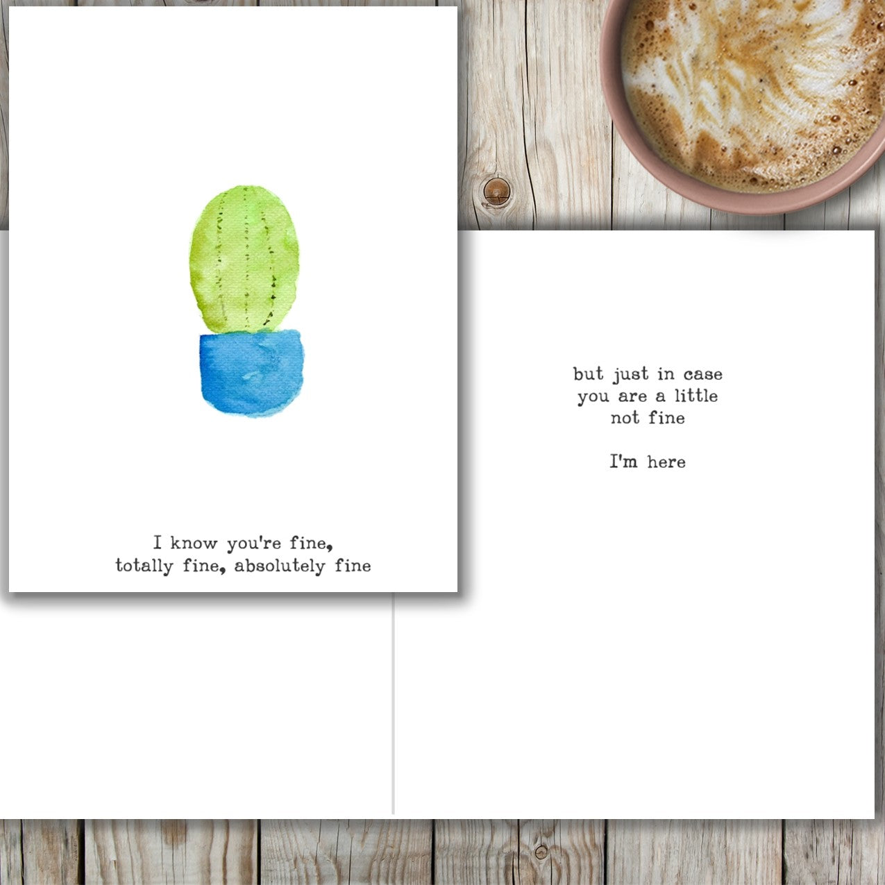 I'm Fine - Funny Card