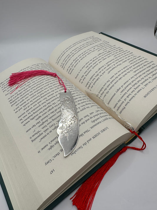 Knife Bookmark with Red Tassel