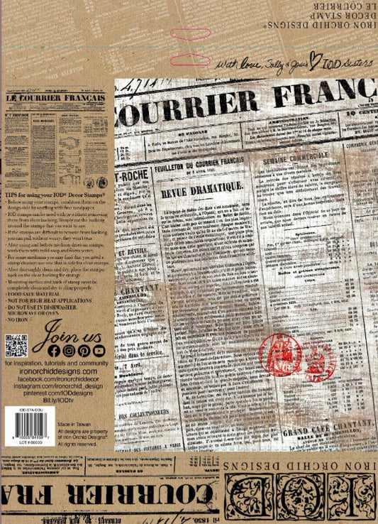 Le Courrier 12x12 IOD Stamp