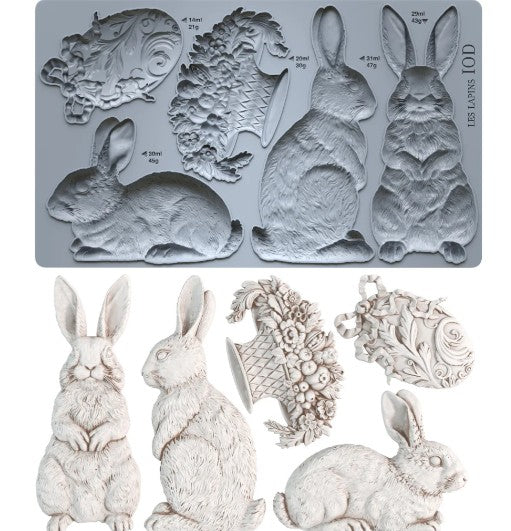 Les Lapins 6x10 IOD Mould