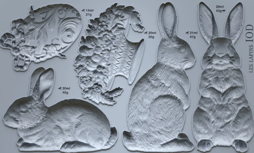 Les Lapins 6x10 IOD Mould