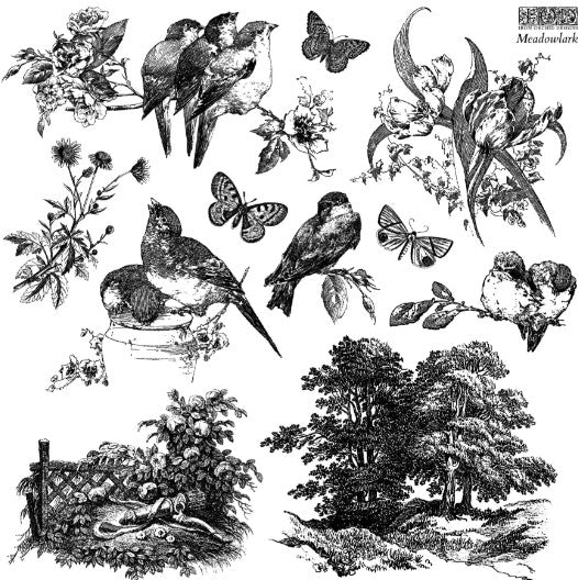 Meadowlark 12x12 IOD Stamp