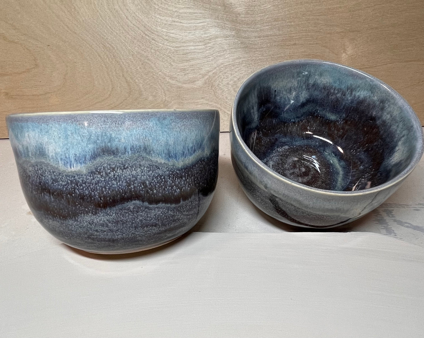 Multi Blue Ceramic Bowl