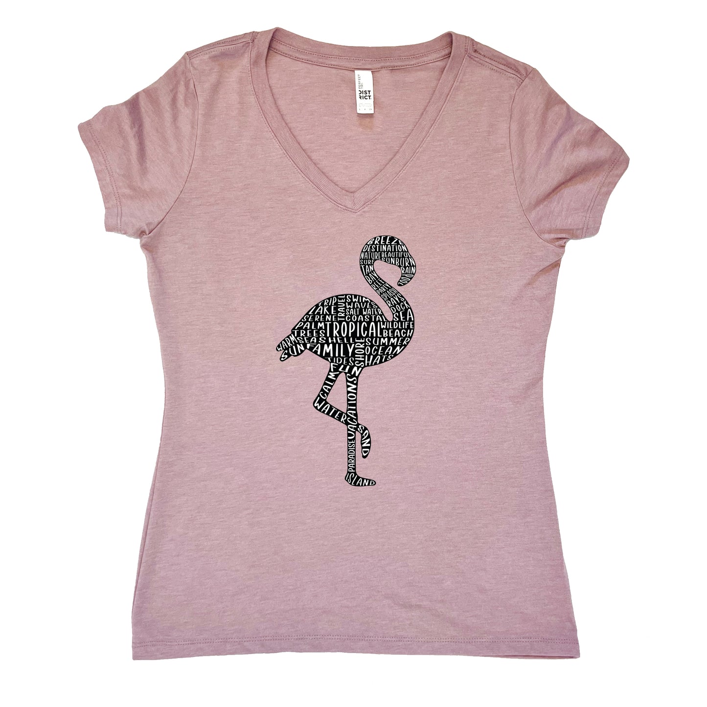 Flamingo V-Neck Tee