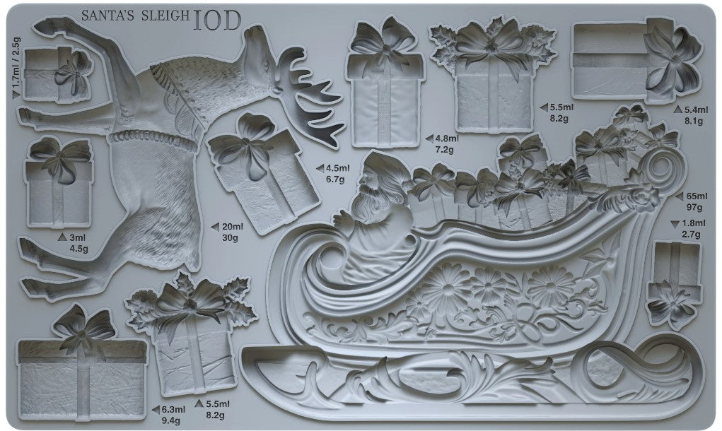 Santa's Sleigh 6x10 IOD Mould™