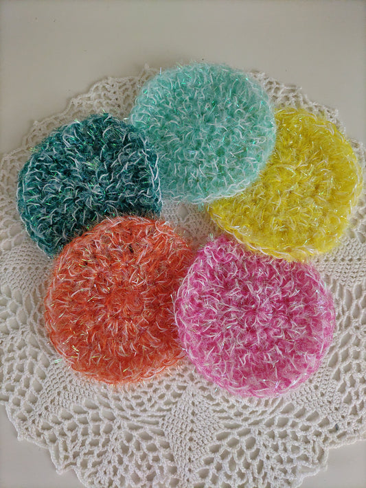 Crocheted Round Scrubby