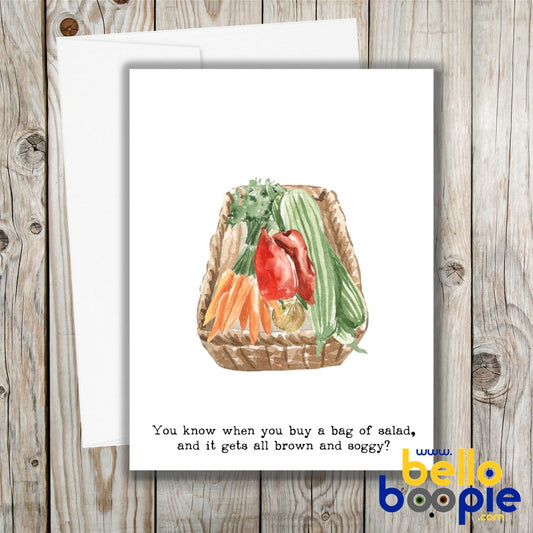 Soggy Salad - Funny Card