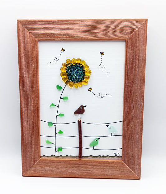 Sunflower and Bees