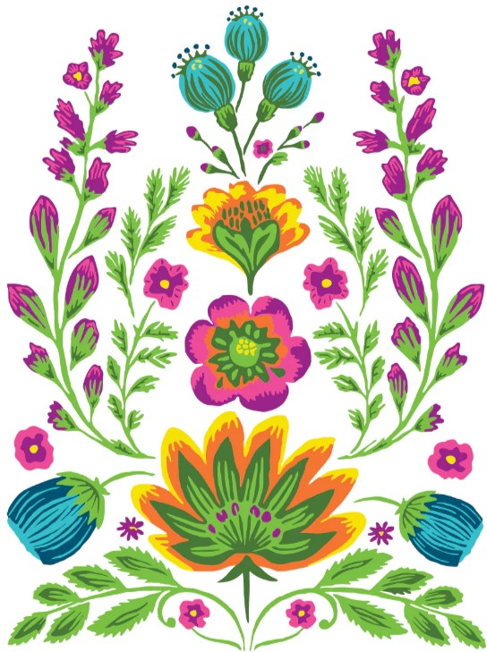 Vida Flora IOD Paint Inlay 12x16 Pad™