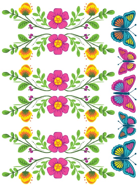 Vida Flora IOD Paint Inlay 12x16 Pad™