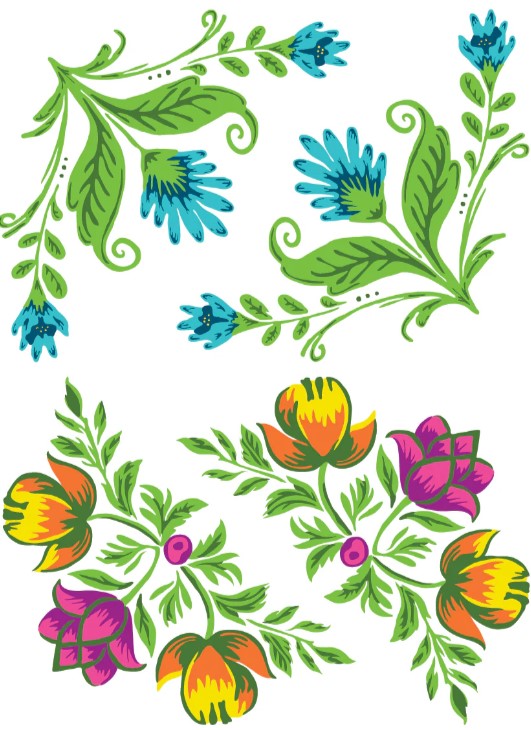 Vida Flora IOD Paint Inlay 12x16 Pad™