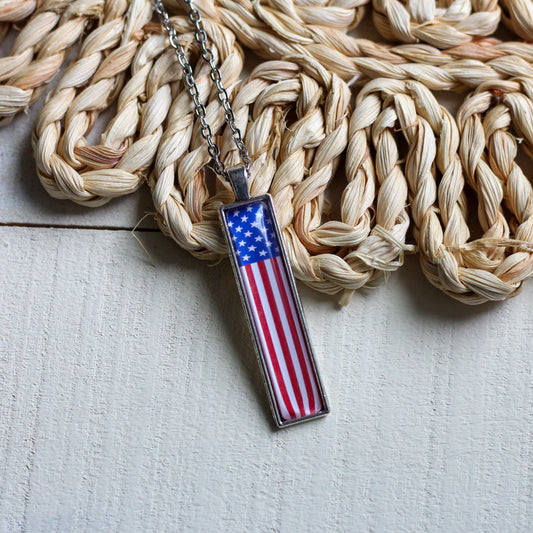 American Flag - Pendant Necklace