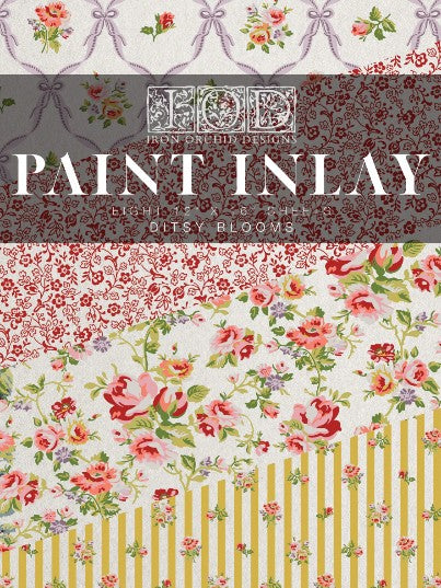 Ditsy Blooms IOD Paint Inlay 12x16 Pad™