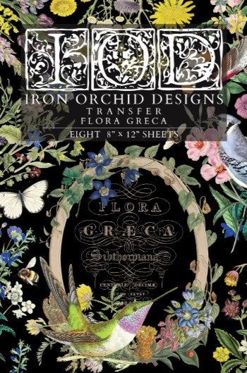 Flora Greca IOD Transfer 8x12 Pad