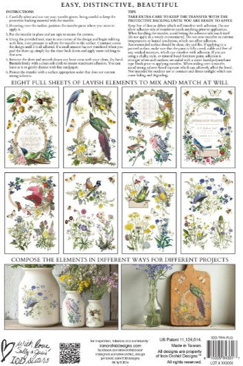 Flora Greca IOD Transfer 8x12 Pad