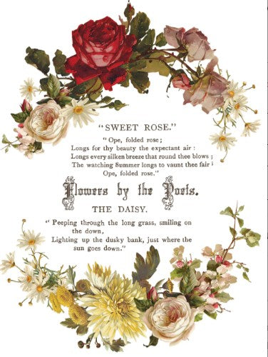 Flowers by the Poets IOD Transfer 12x16 Pad™