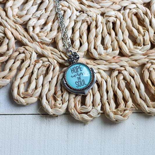 Hope Anchors the Soul - Pendant Necklace