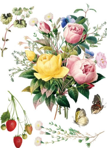 Marché des Fleurs IOD Transfer 12x16 Pad™