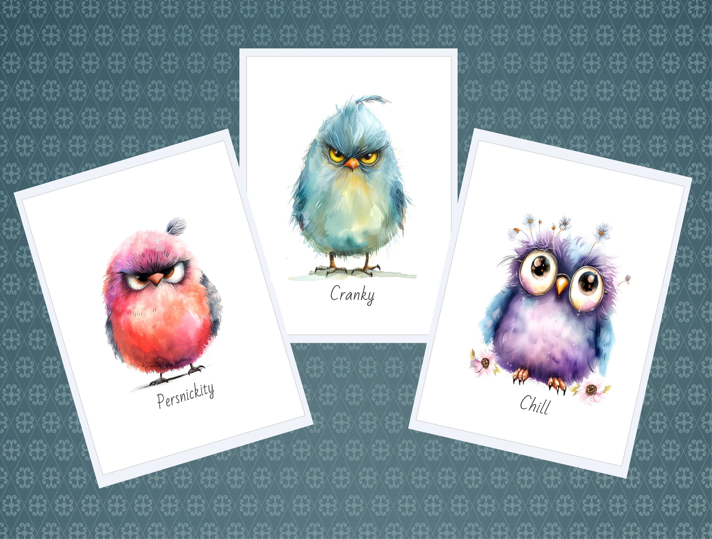 Quirky Birds Notecards