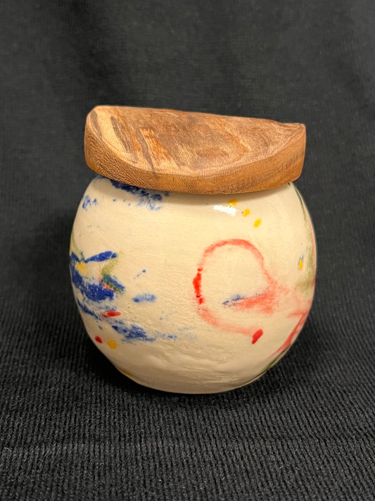 Jar with Cherry Wood Lid