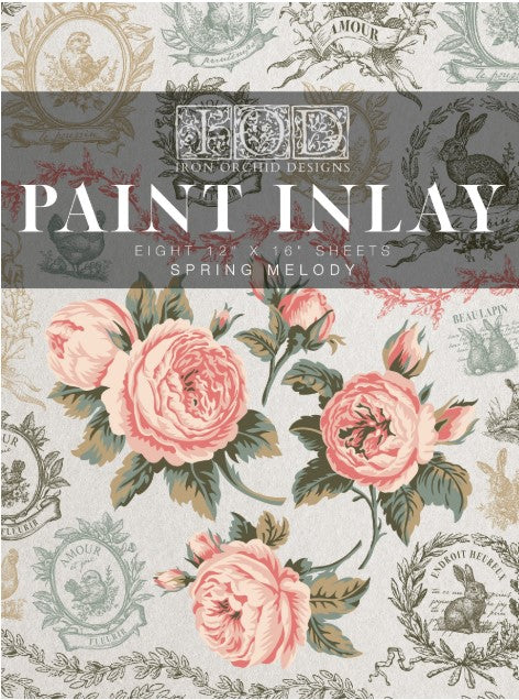 Spring Melody IOD Paint Inlay 12x16 Pad™