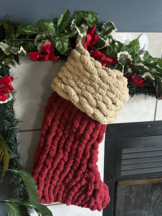 Hand Knitted Stocking