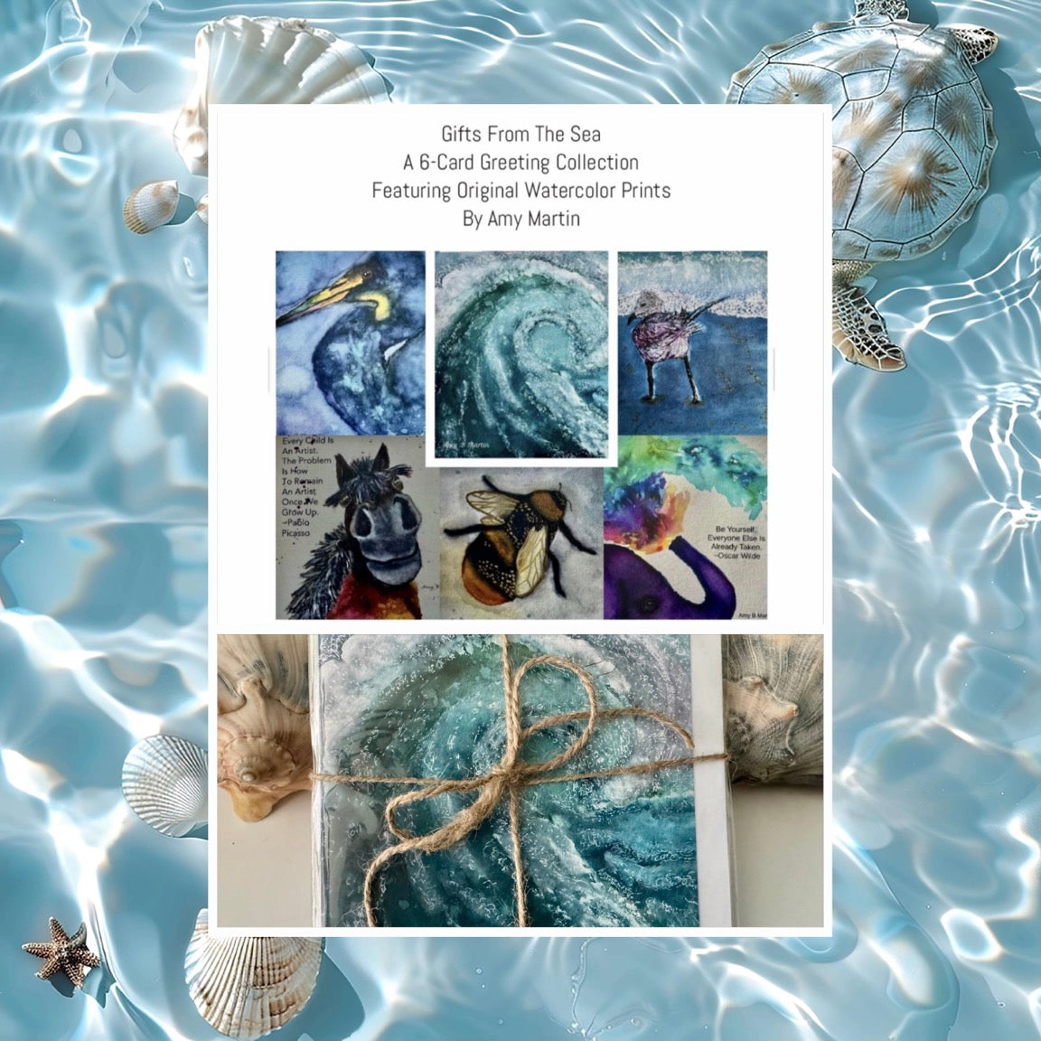 VARIETY 6 Pack~ Greeting Cards~