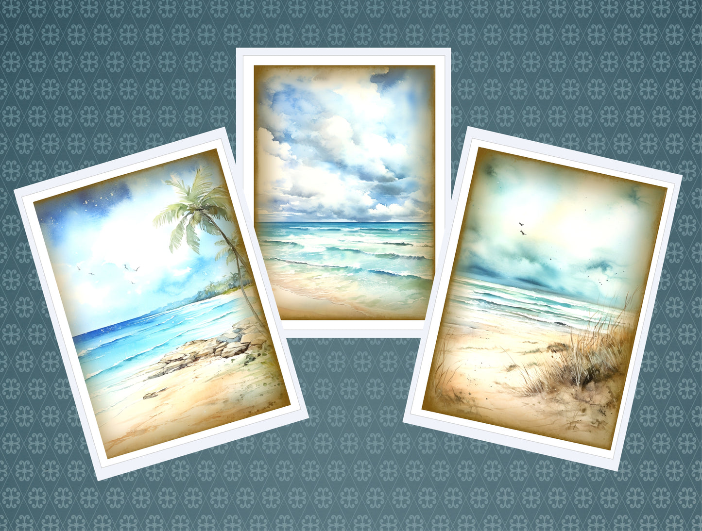 Vintage Seascape Notecards
